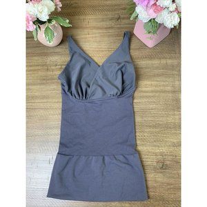 Belly Bandit MOTHER TUCKER, Compression Nursing Tank, Size Medium Gray Seamless